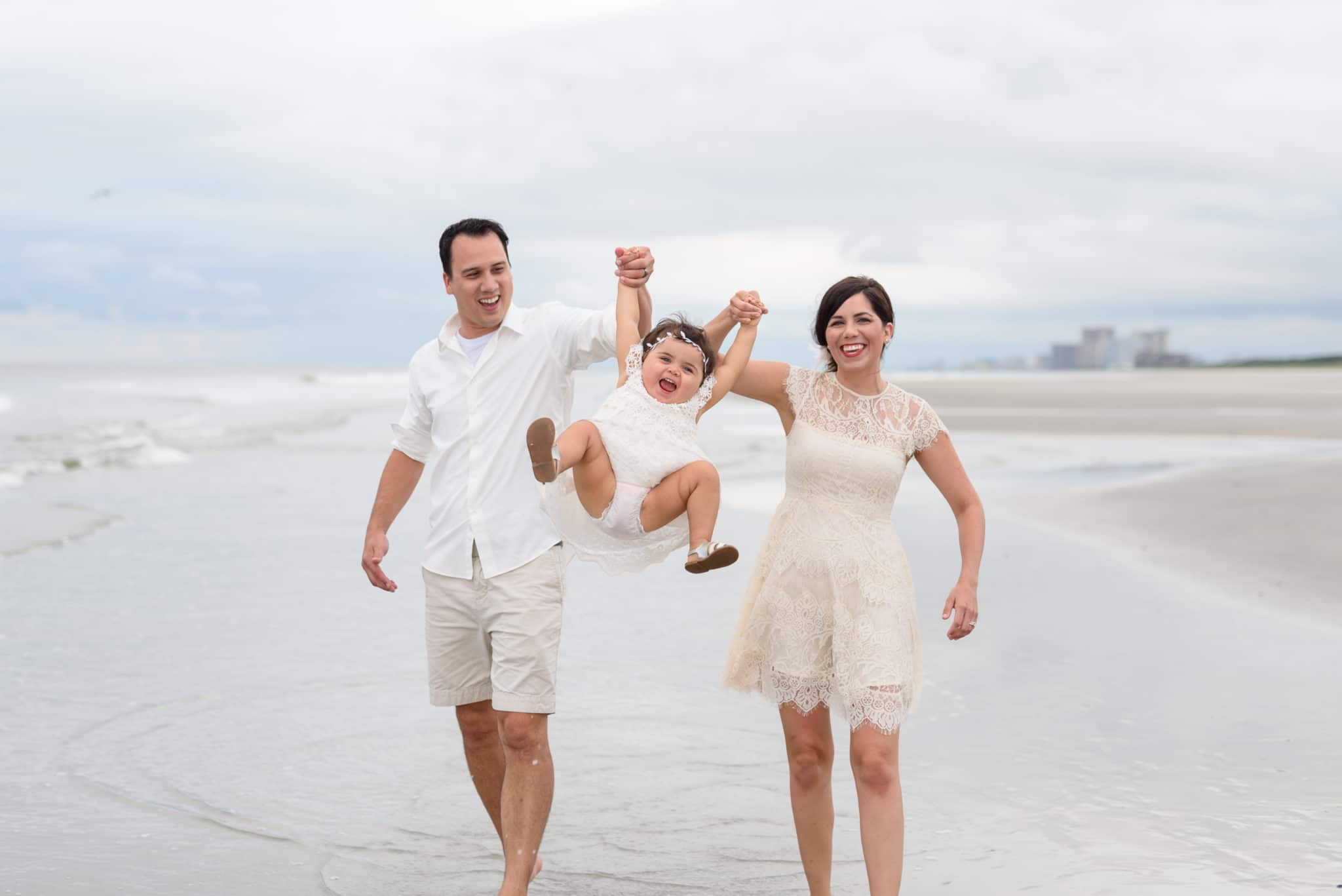 Family portraits at North Beach Plantation with a previous 