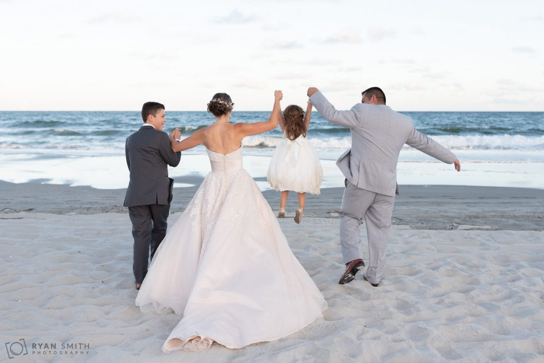 Beautiful Ocean Club wedding with a bride and groom from Colombia