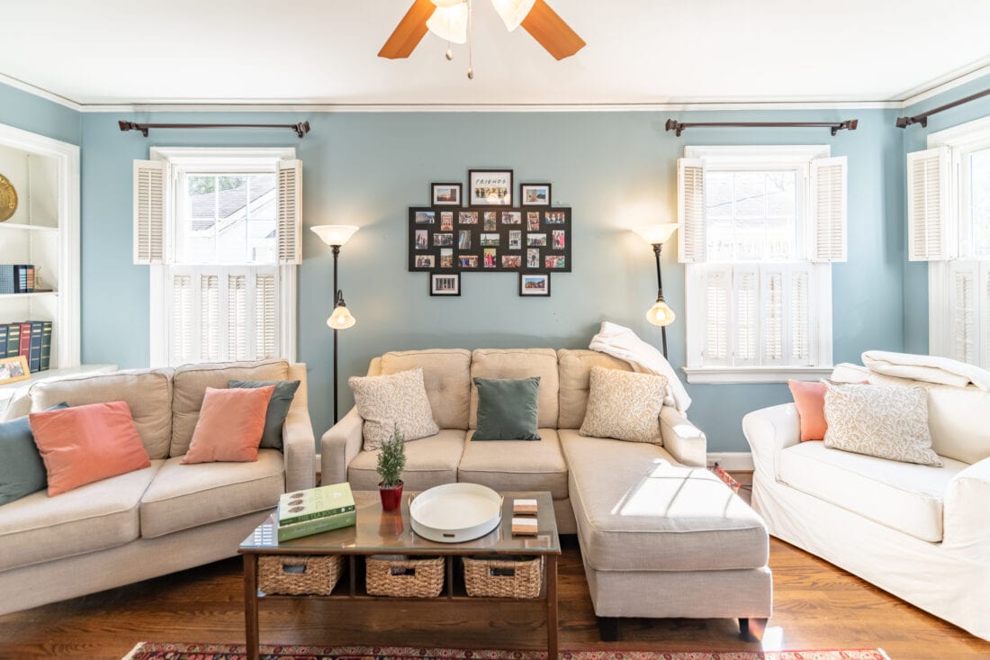 Photography of living room with lots of windows - Florence, SC