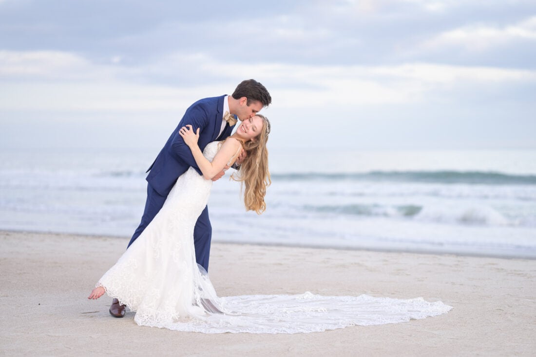 Rainy wedding day at Pawleys Plantation with a first look