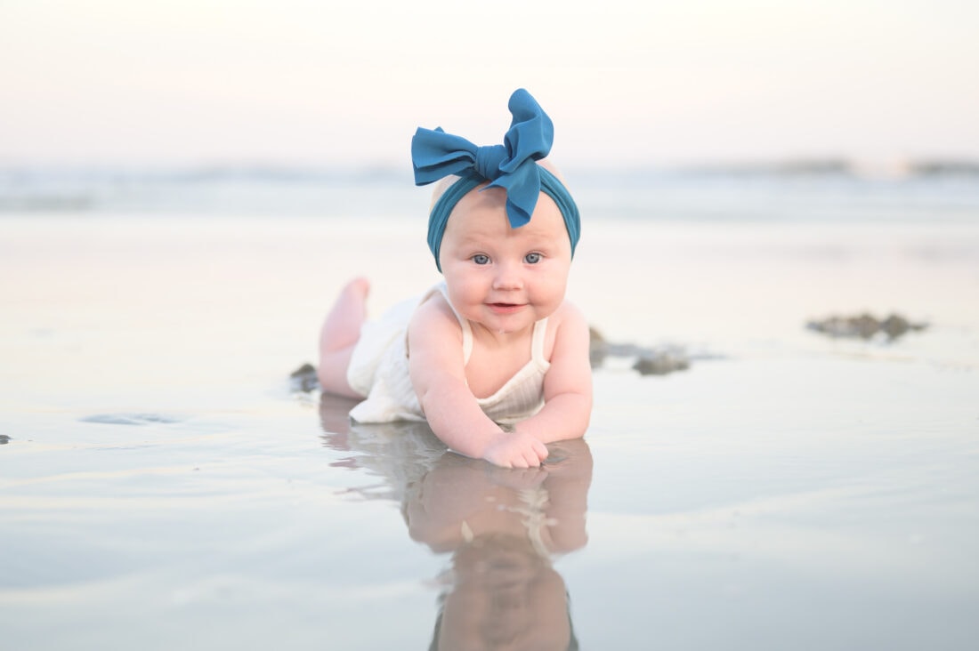 The cutest toddlers ever laying by the ocean - North Myrtle Beach