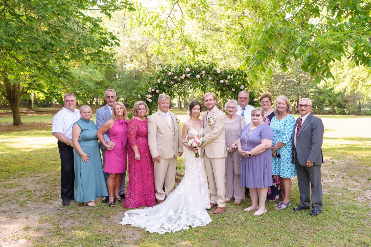 Family pictures after the ceremony - Tanglewood Plantation