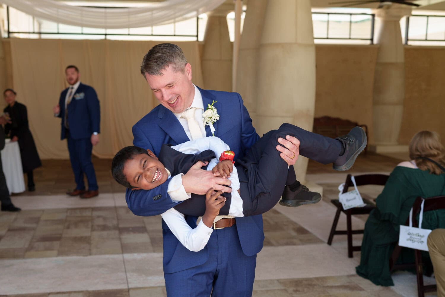 Groom with happy ring bearer - 21 Main Events