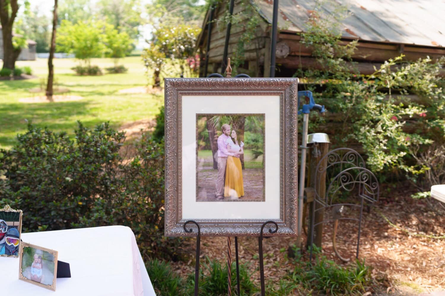 I always like seeing my engagement pictures at a wedding - Tanglewood Plantation