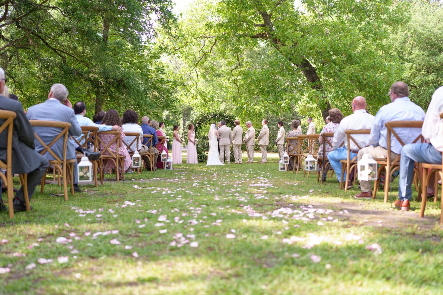Pictures during the ceremony - Tanglewood Plantation