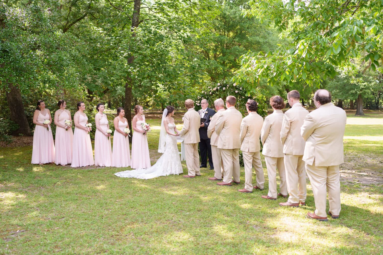 Pictures during the ceremony - Tanglewood Plantation