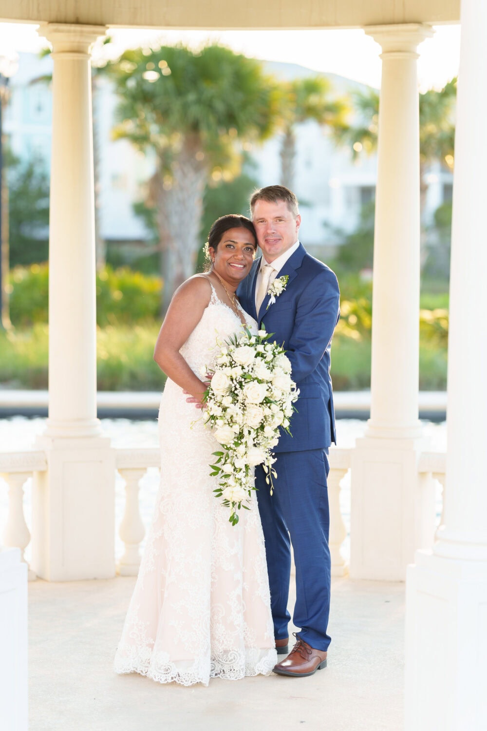 Portraits of the bride and groom under the gazebo - 21 Main Events