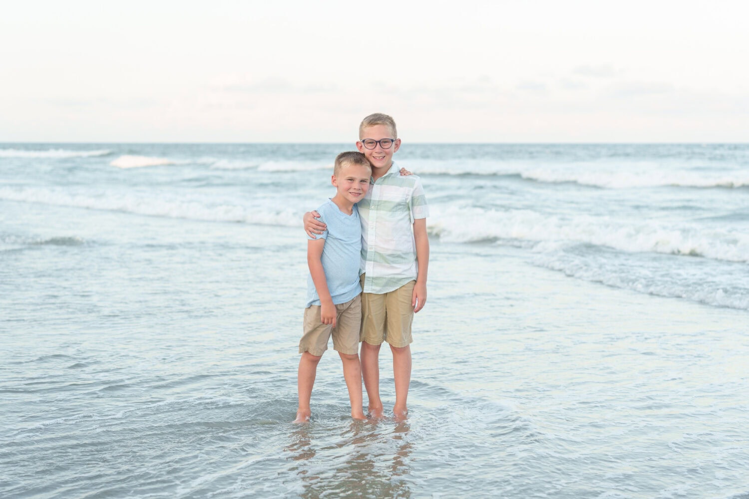 Brothers in the ocean - North Myrtle Beach