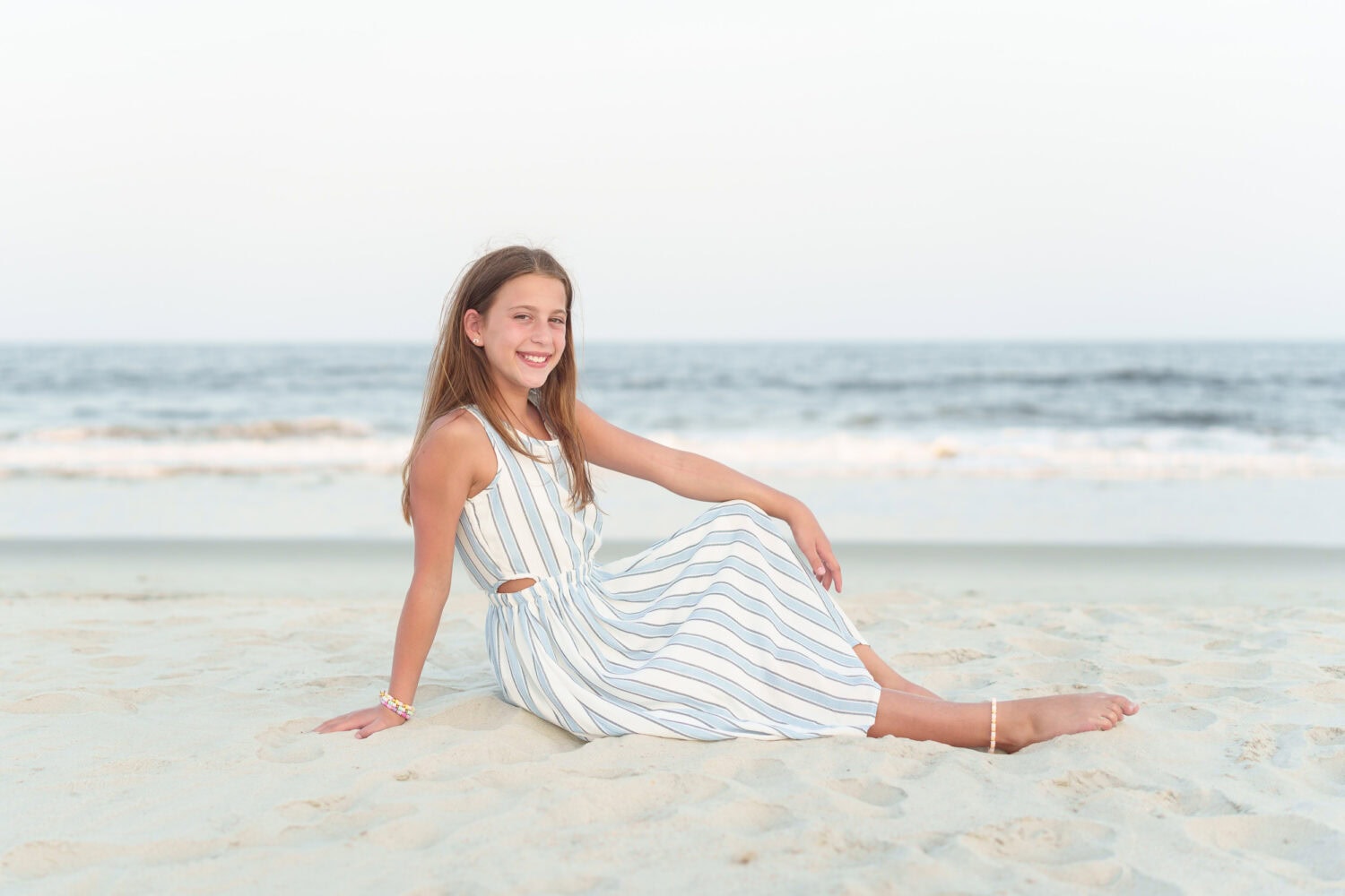 Girl laying by the ocean - Huntington Beach State Park - Pawleys Island