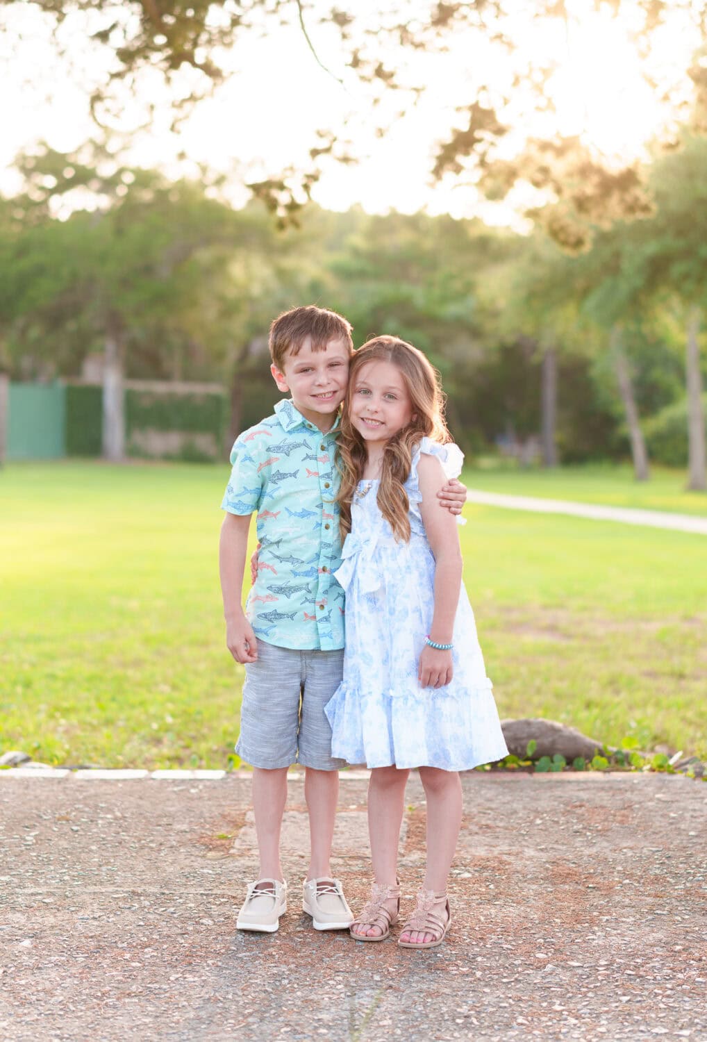 Cute little brother and sister with family - Huntington Beach State Park - Pawleys Island