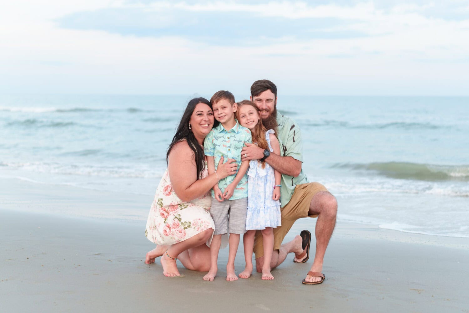 Cute little brother and sister with family - Huntington Beach State Park - Pawleys Island