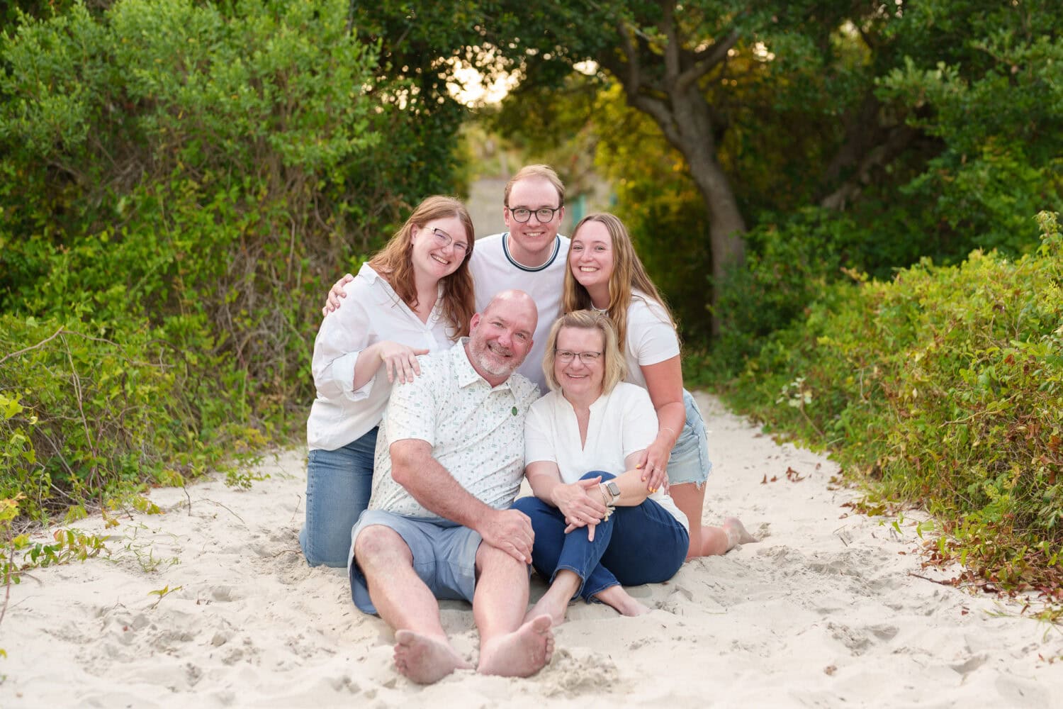 Family by the ocean - Huntington Beach State Park - Pawleys Island