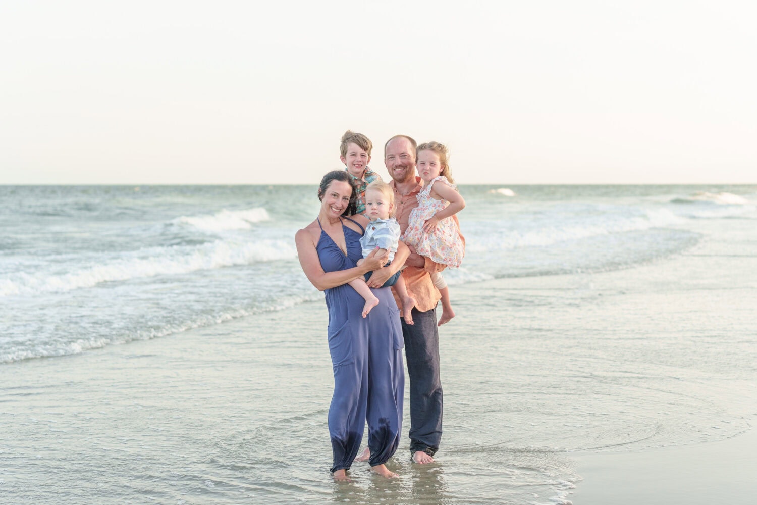 Family by the ocean - Huntington Beach State Park - Pawleys Island