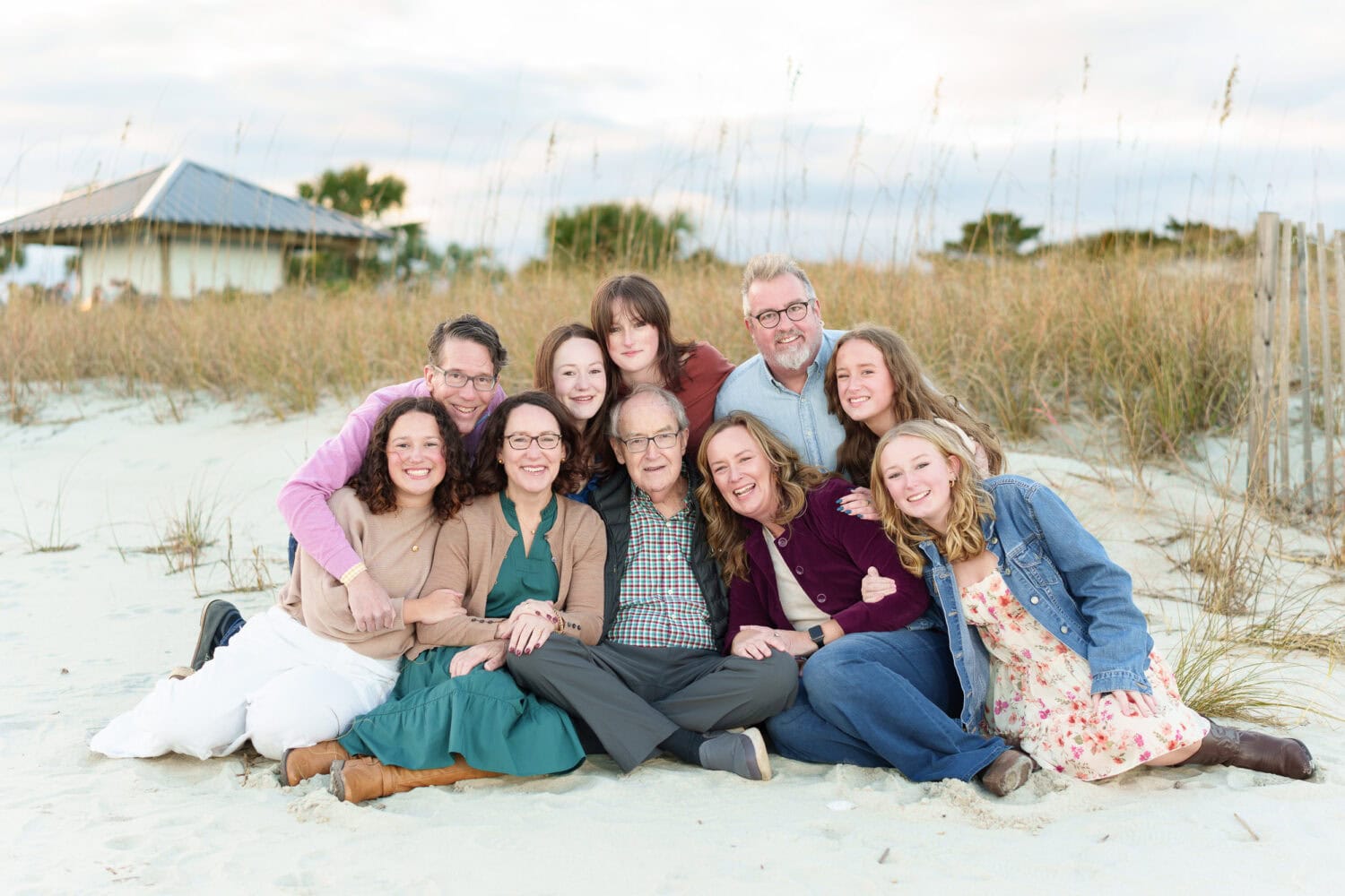 Family on the beach - DeBordieu Colony