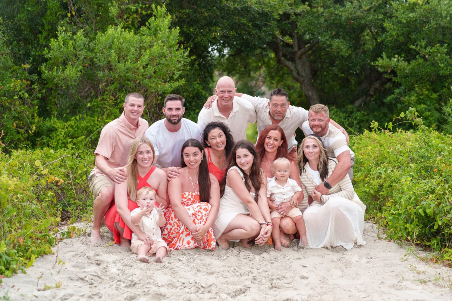 Family sitting on the beach path - Huntington Beach State Park - Pawleys Island