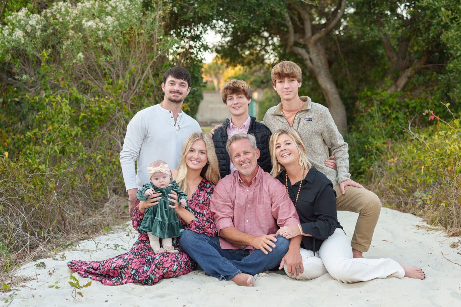 Family with new baby - Huntington Beach State Park - Pawleys Island