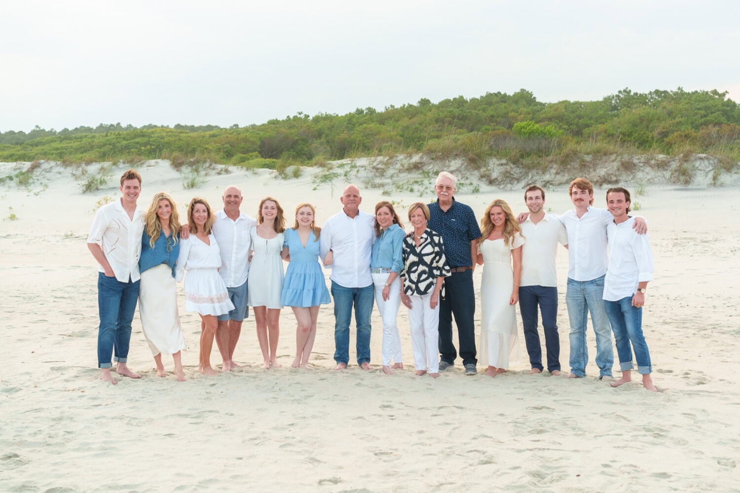 Fun family of all adults with couples and engagement pictures - Huntington Beach State Park - Pawleys Island