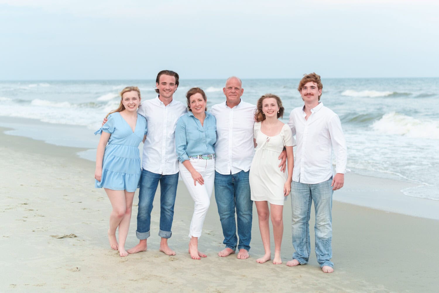 Fun family of all adults with couples and engagement pictures - Huntington Beach State Park - Pawleys Island