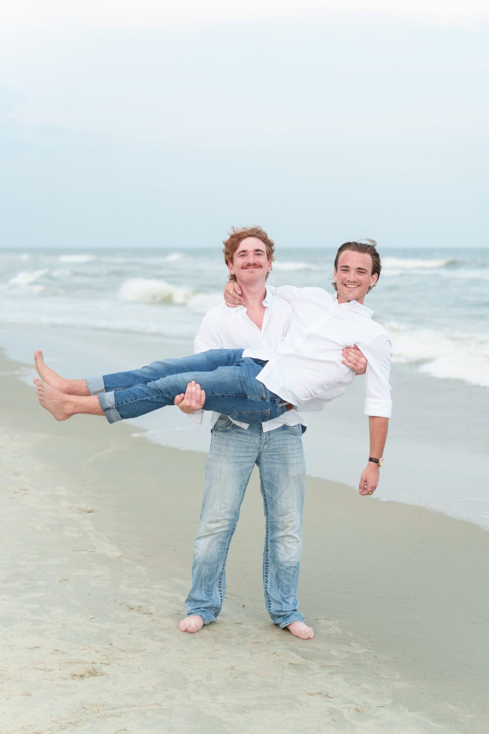 Fun family of all adults with couples and engagement pictures - Huntington Beach State Park - Pawleys Island