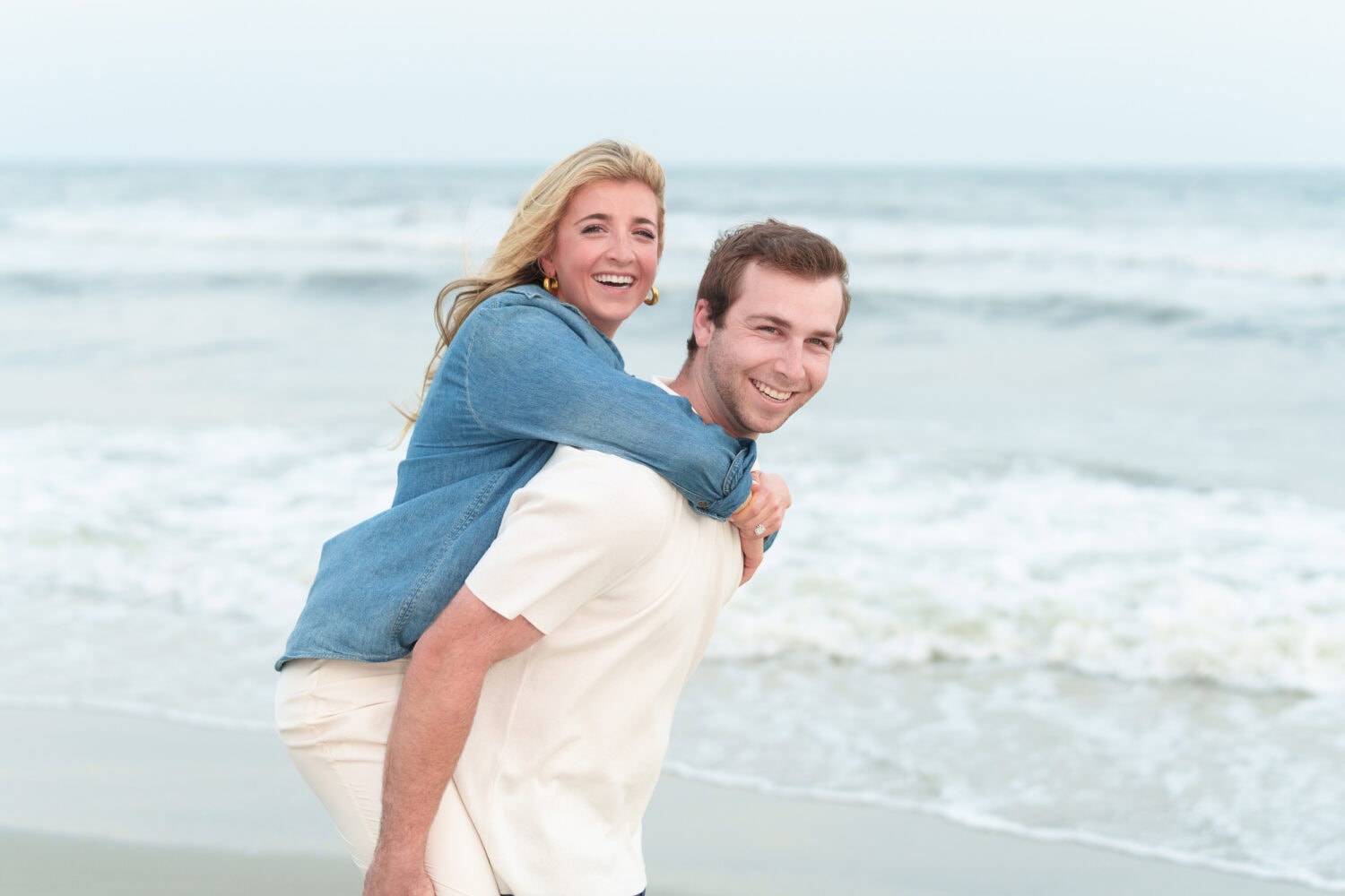 Fun family of all adults with couples and engagement pictures - Huntington Beach State Park - Pawleys Island