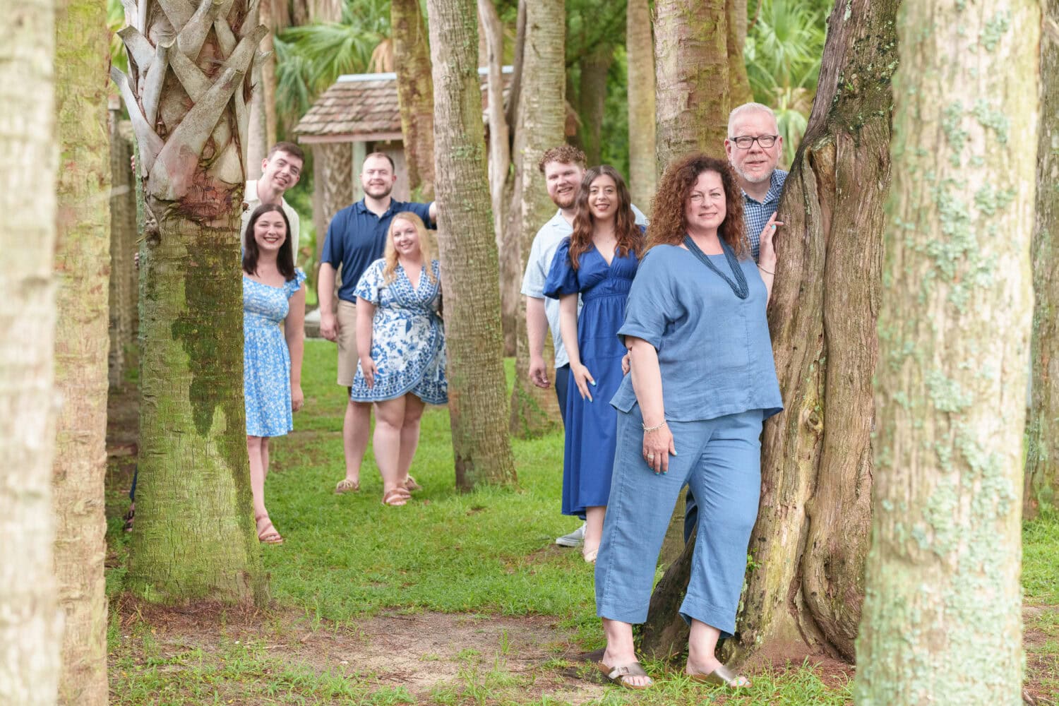 Fun shot with a big family by the trees - Huntington Beach State Park - Pawleys Island