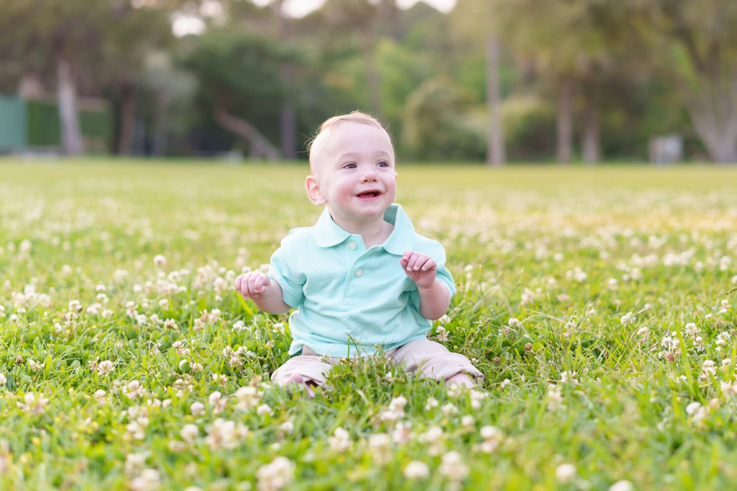 Happy baby boy - Huntington Beach State Park - Pawleys Island