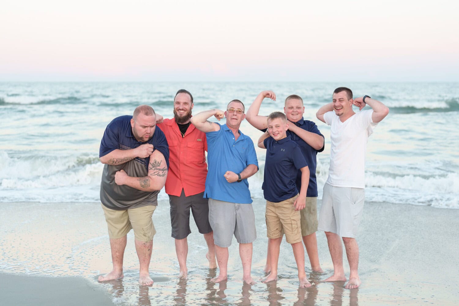 Just the guys flexing their muscles - Huntington Beach State Park - Pawleys Island