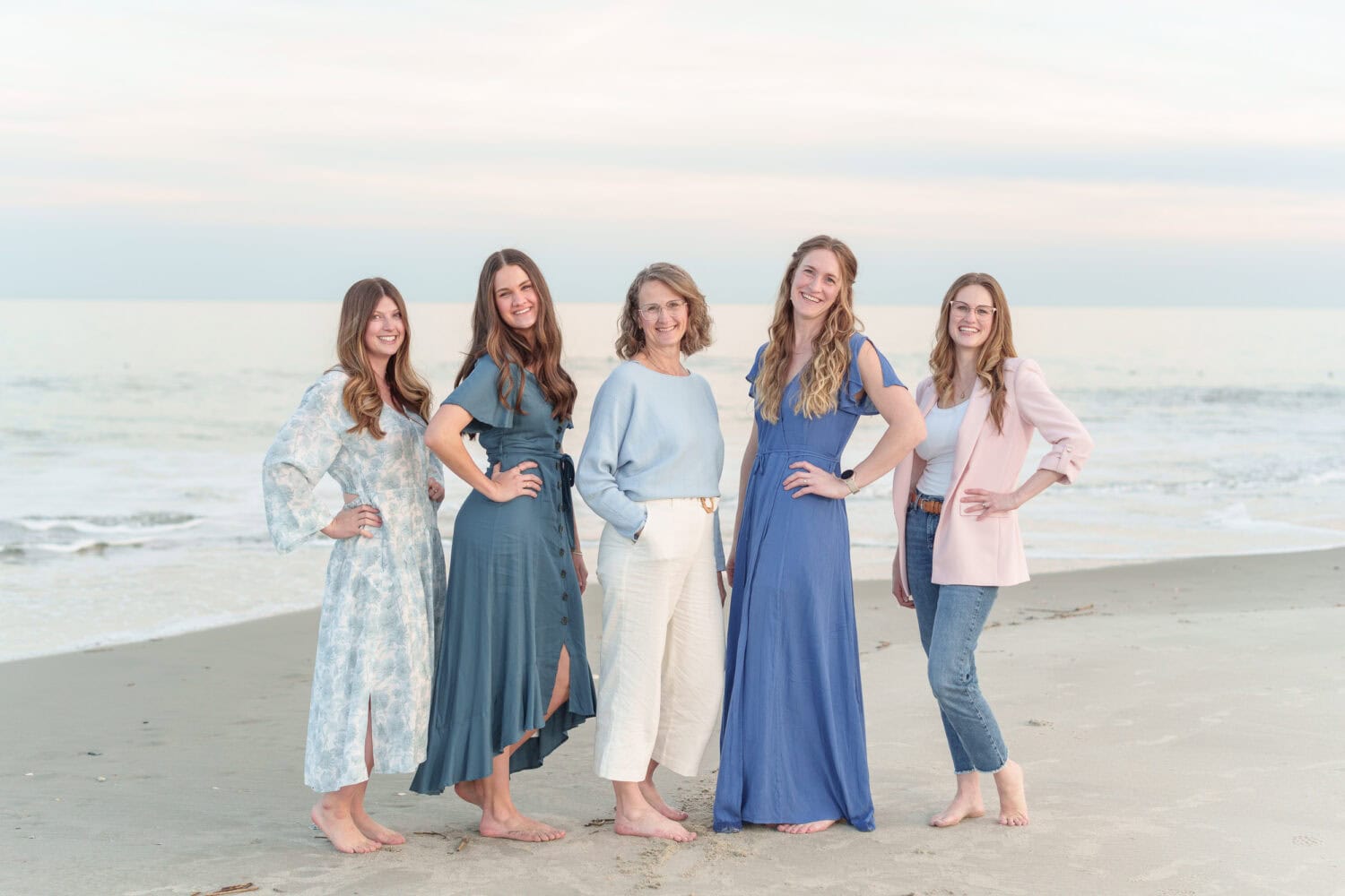 Just the ladies posing by the ocean - Huntington Beach State Park - Pawleys Island