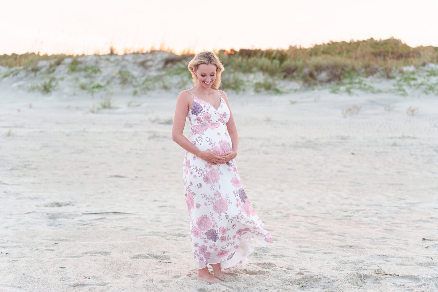 Maternity portrait in the sunset - Huntington Beach State Park - Pawleys Island