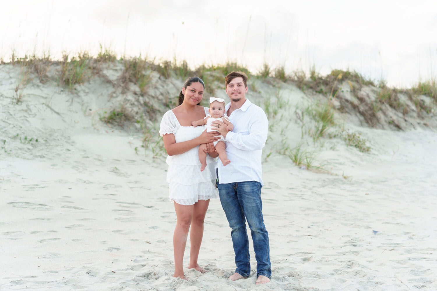 Mom and dad with a new baby girl - Huntington Beach State Park - Pawleys Island