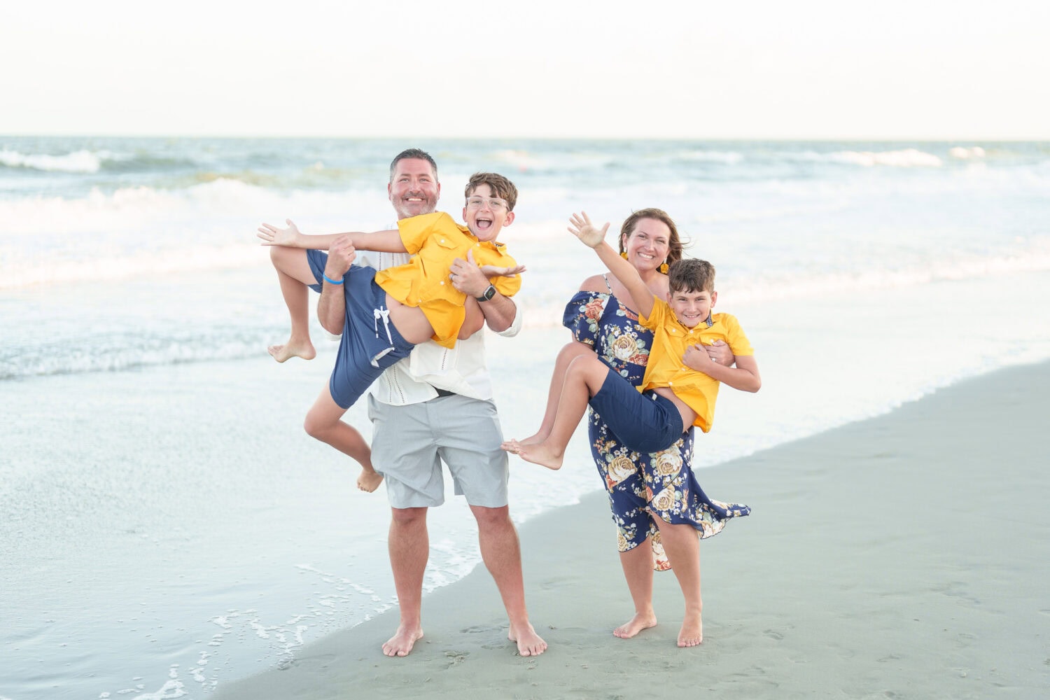 Repeat clients family pictures behind their resort - North Myrtle Beach