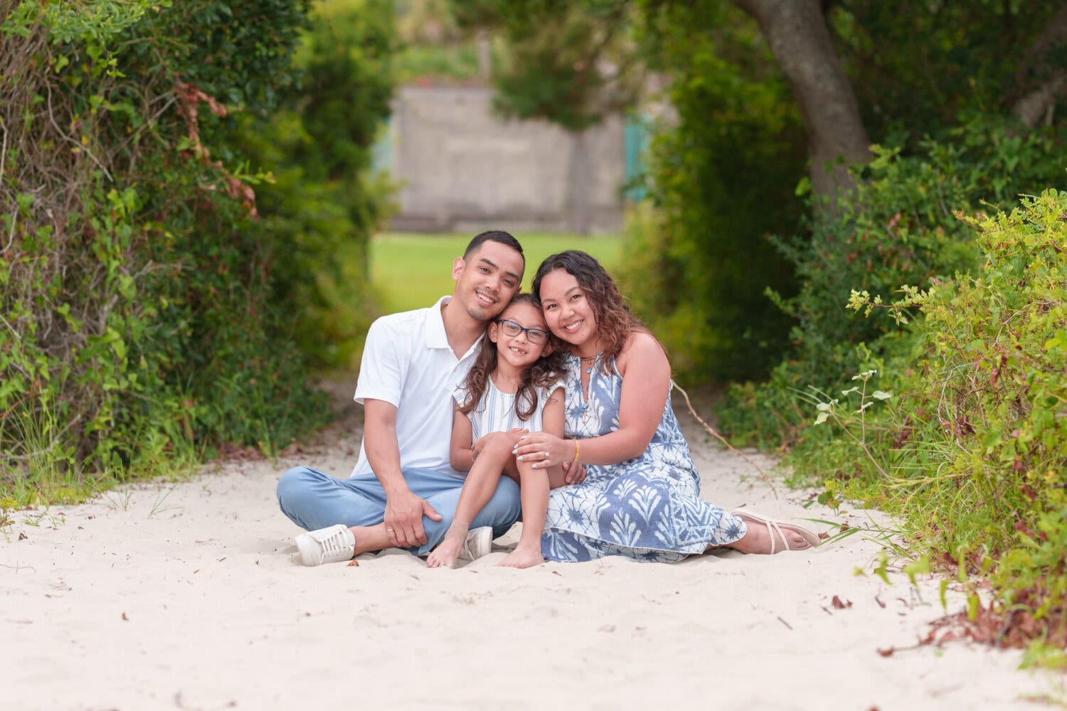 Surprise proposal with a tent and family picnic on the beach - Huntington Beach State Park - Pawleys Island