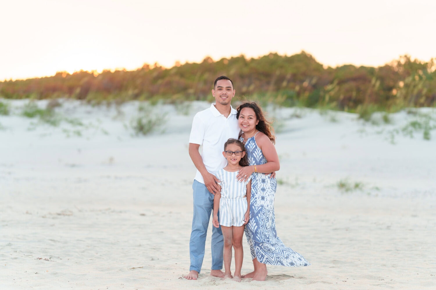 Surprise proposal with a tent and family picnic on the beach - Huntington Beach State Park - Pawleys Island