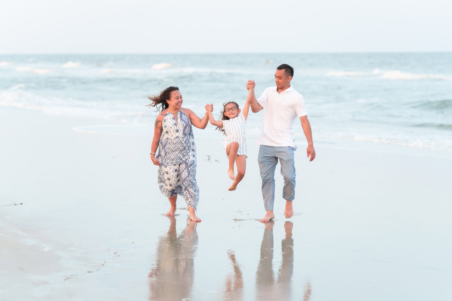 Surprise proposal with a tent and family picnic on the beach - Huntington Beach State Park - Pawleys Island