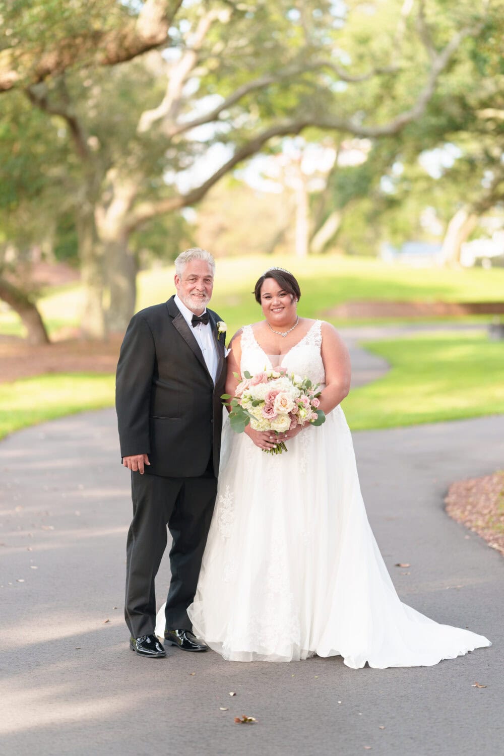 Bride and father - Dunes Golf & Beach Club