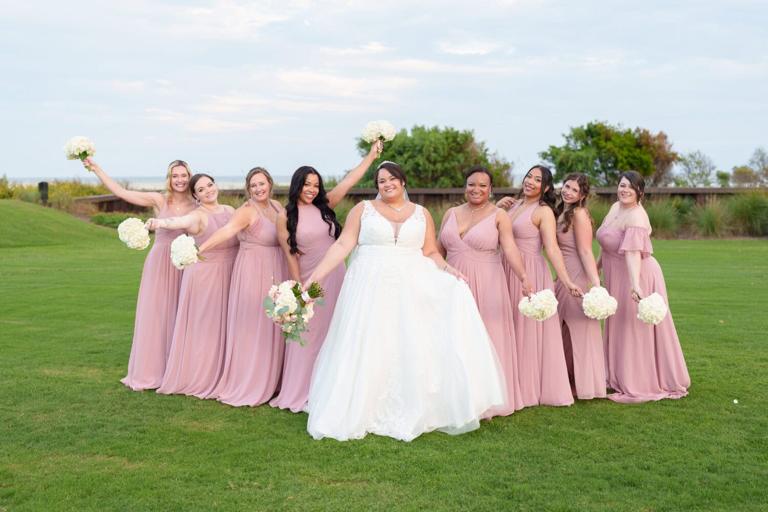 Cheers from the bridesmaids - Dunes Golf & Beach Club