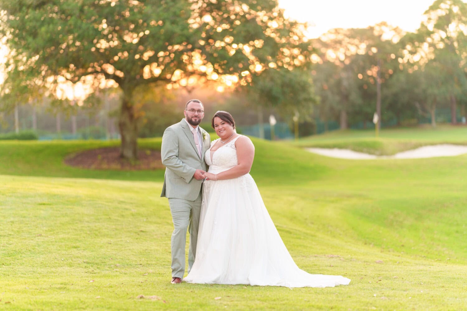 Holding hands in the beautiful sunset - Dunes Golf & Beach Club