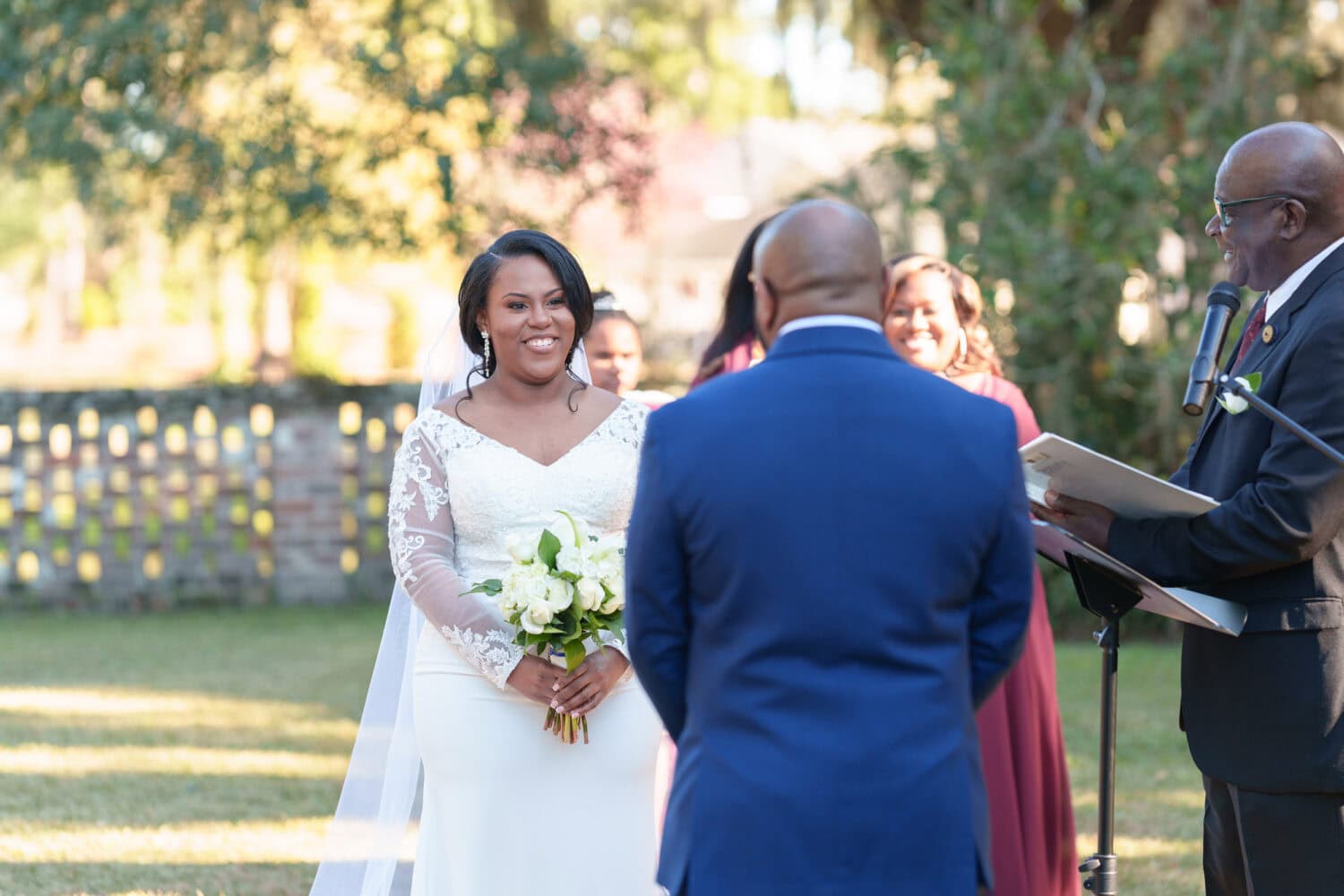 Bride looking at the groom - Wedgefield Country Club