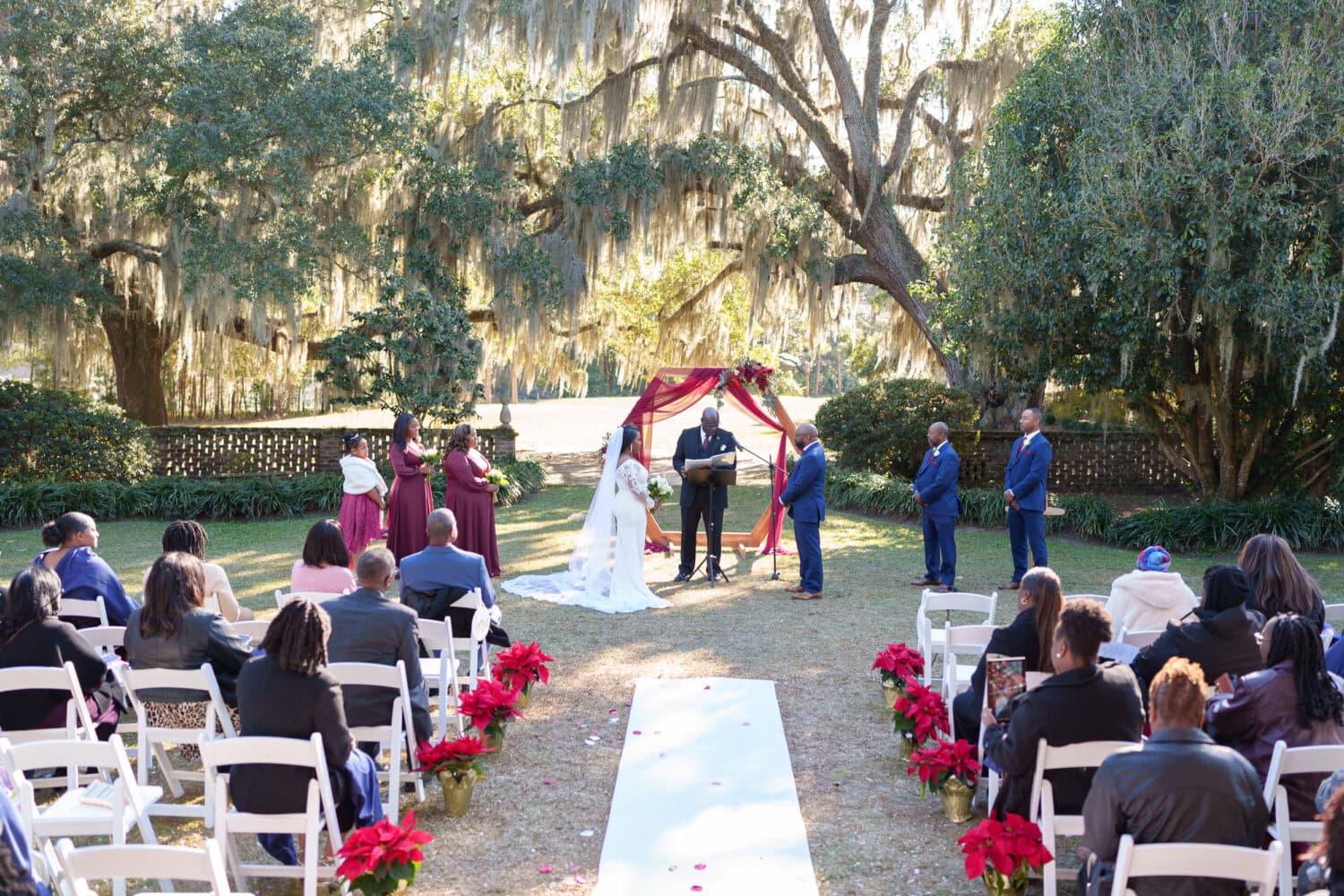 Ceremony under the trees - Wedgefield Country Club