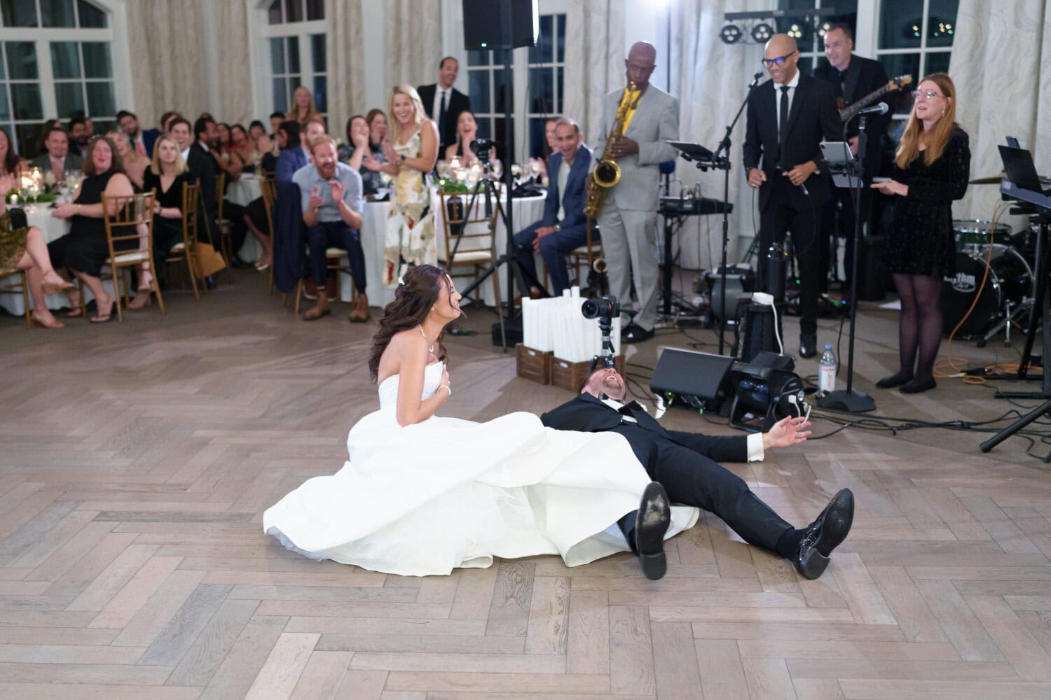 Groom dropping bride during the first dance - 21 Main Events - North Myrtle Beach