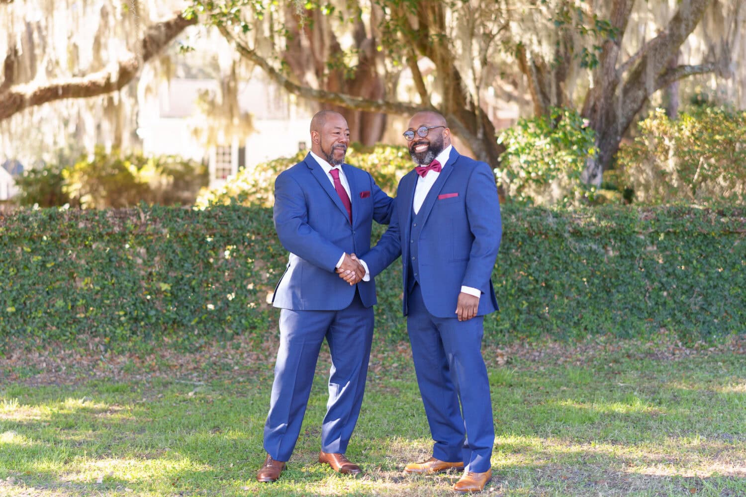 Handshake with the groom - Wedgefield Country Club