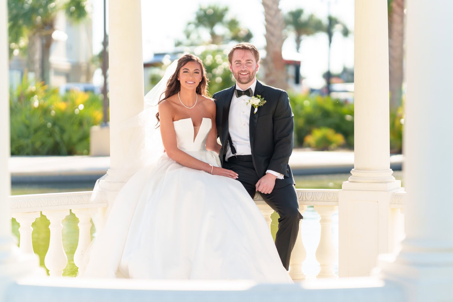 Portraits with the bride and groom at the gazebo before the ceremony - 21 Main Events - North Myrtle Beach