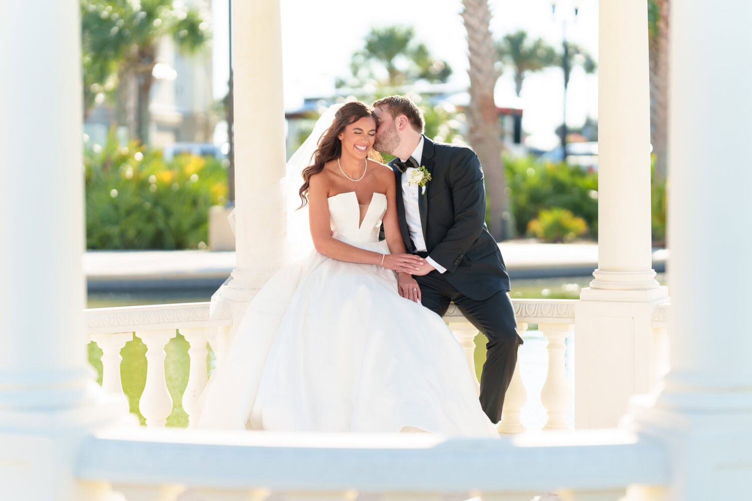 Portraits with the bride and groom at the gazebo before the ceremony - 21 Main Events - North Myrtle Beach