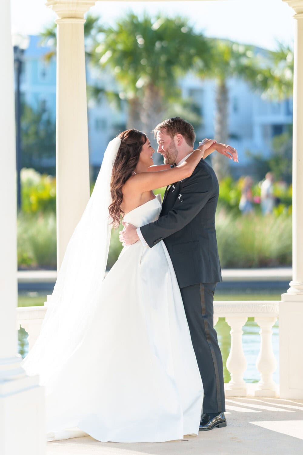 Portraits with the bride and groom at the gazebo before the ceremony - 21 Main Events - North Myrtle Beach