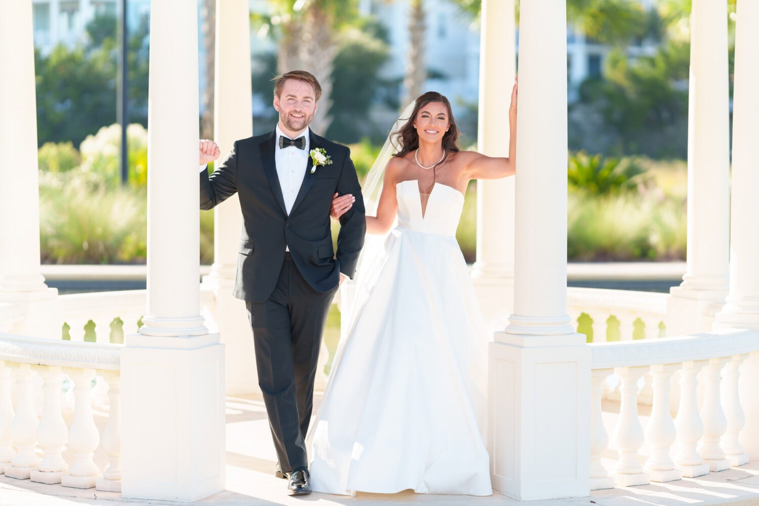 Portraits with the bride and groom at the gazebo before the ceremony - 21 Main Events - North Myrtle Beach