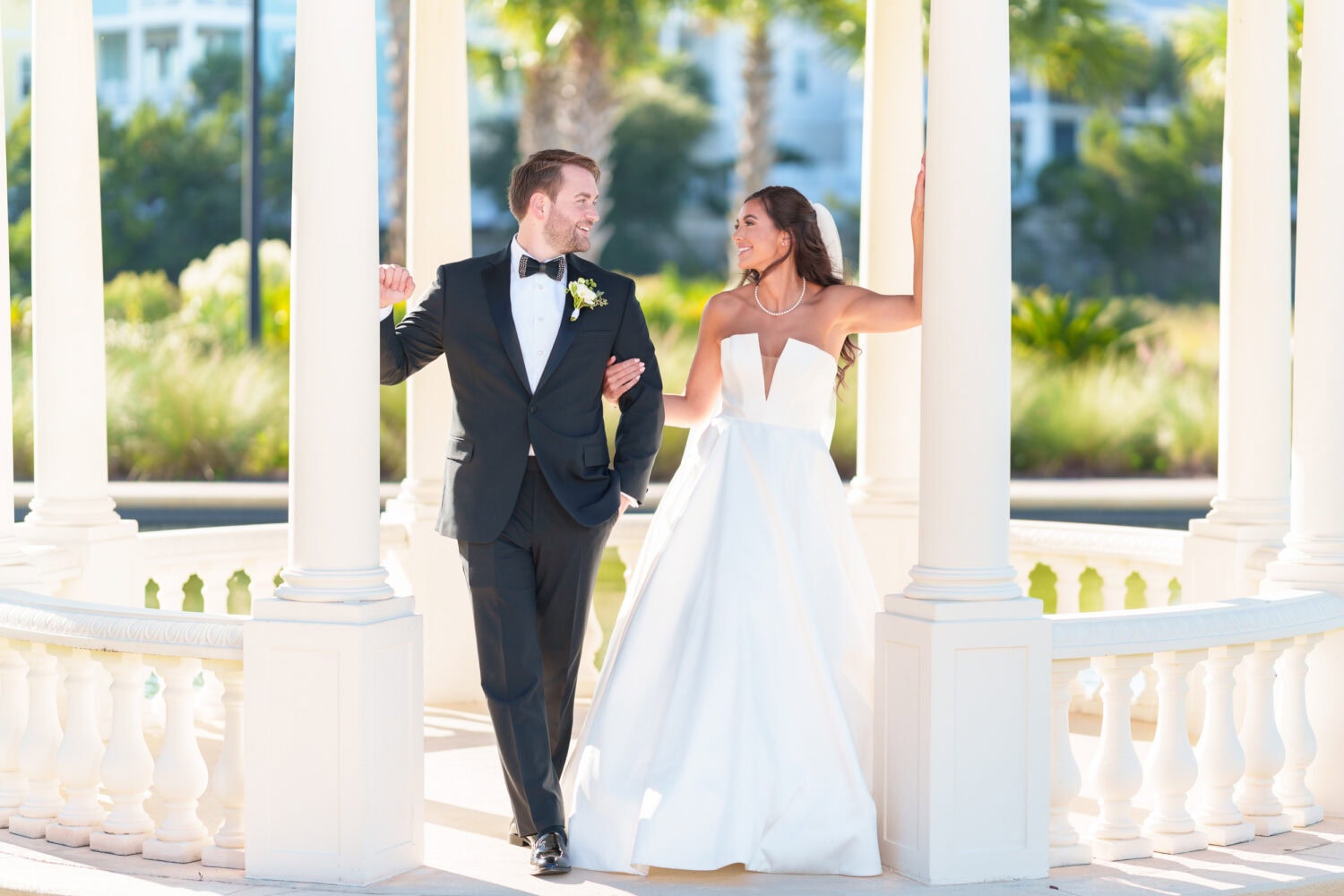 Portraits with the bride and groom at the gazebo before the ceremony - 21 Main Events - North Myrtle Beach