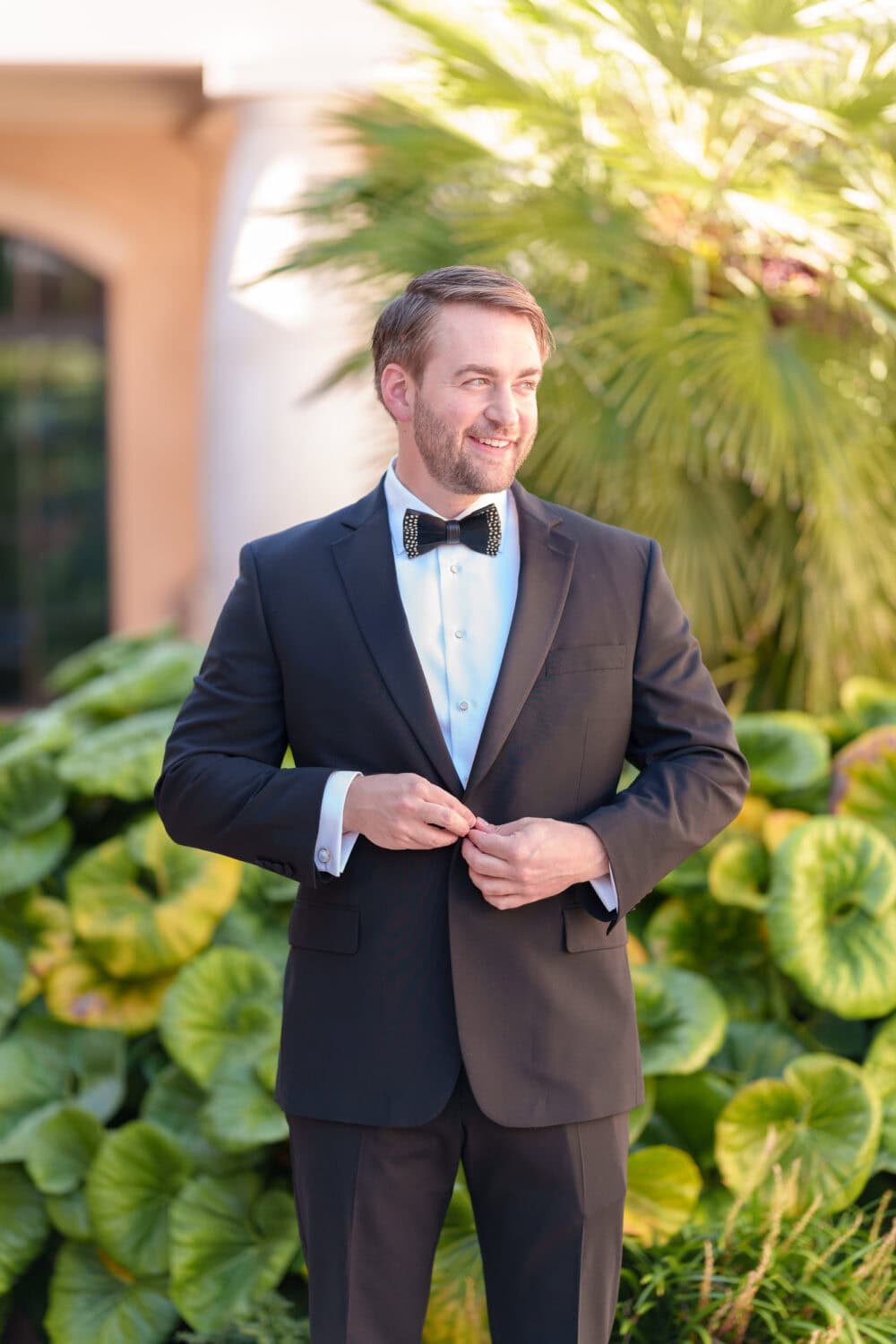 Poses with the groom before the ceremony - 21 Main Events - North Myrtle Beach