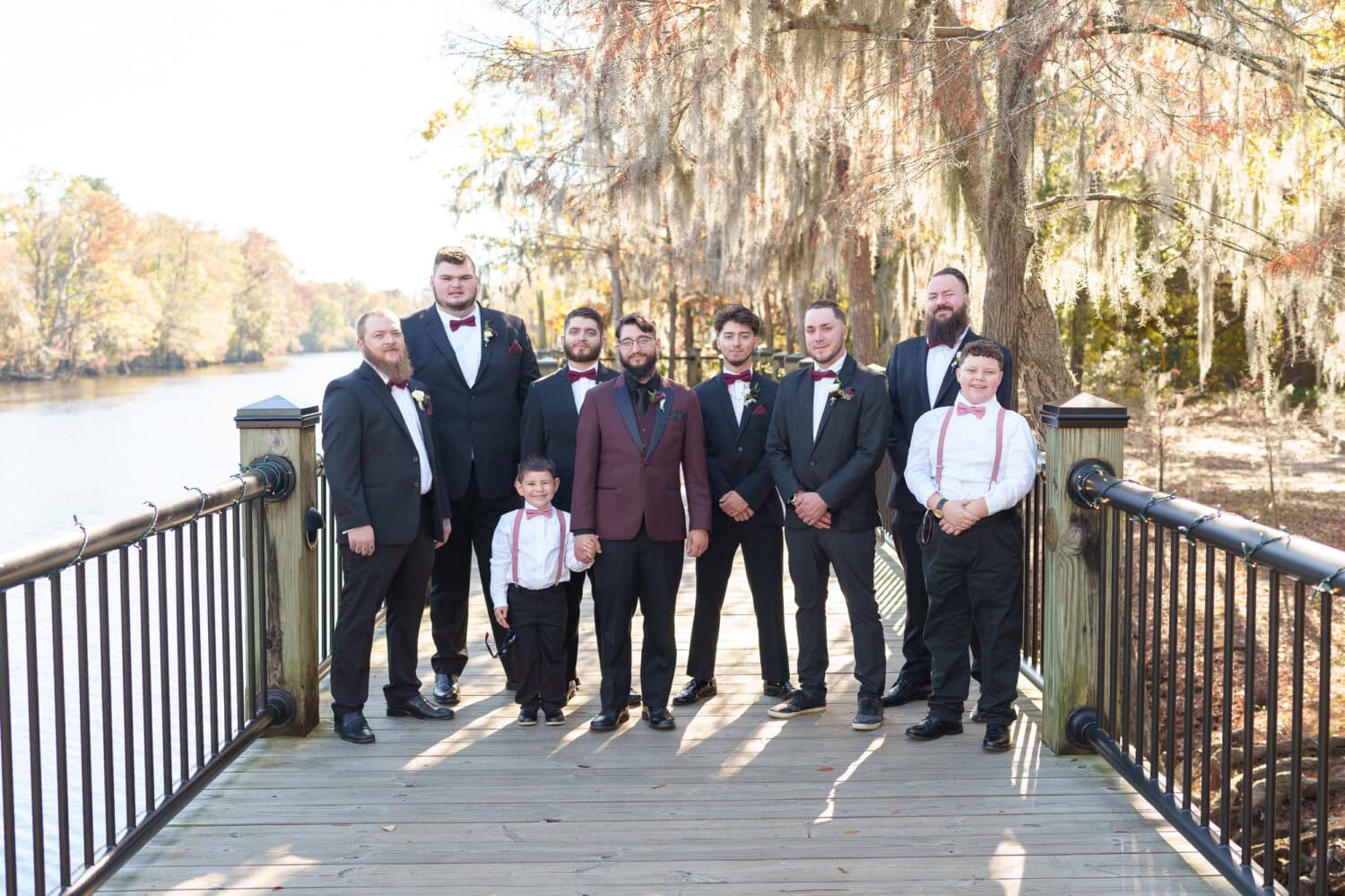 Groom with the guys - The Cypress Inn - Conway, SC