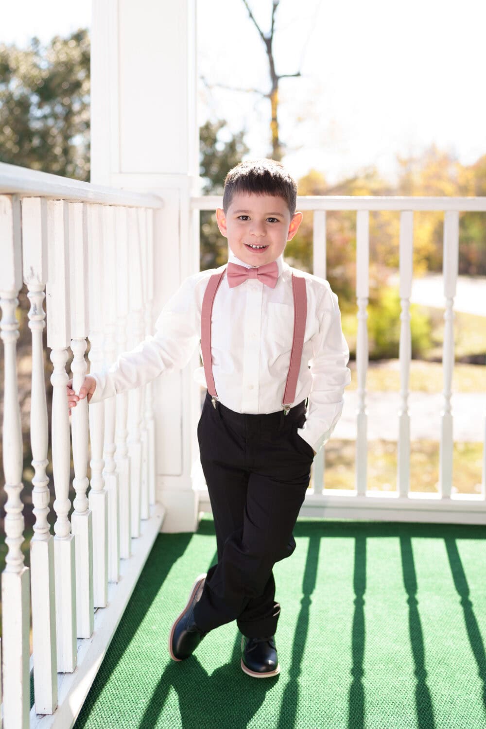 Pose from the ring bearer - The Cypress Inn - Conway, SC