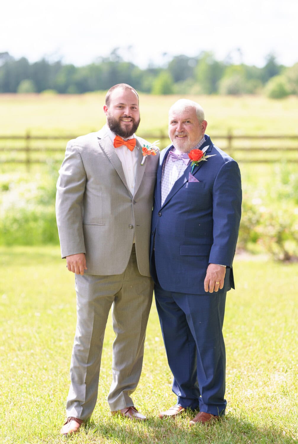 Fun pictures with the groom and groomsmen - Wildhorse at Parker Farms